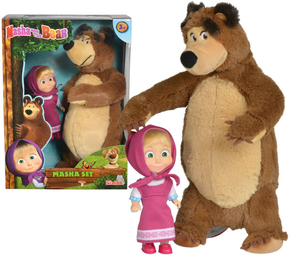 Bild von Masha Personaggioo Cm 12 E Orso Peluche Cm 25