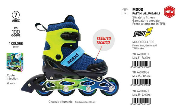Bild von AUSZIEHBARE SKATE "MOOD" 35-38 JUNGE