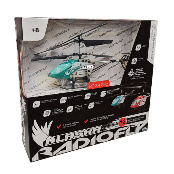 Bild von Radiofly - Alaska Helikopter 6 Funktionen 19 cm, RC 2,4 Ghz,