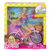Bild von Barbie - Spielset mit beweglichem Puppenfahrrad mit Zubehör