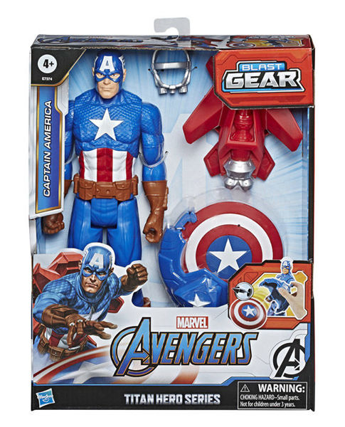Bild von Avn Titan Hero Blast Gear Charakter 30 cm Capt.America