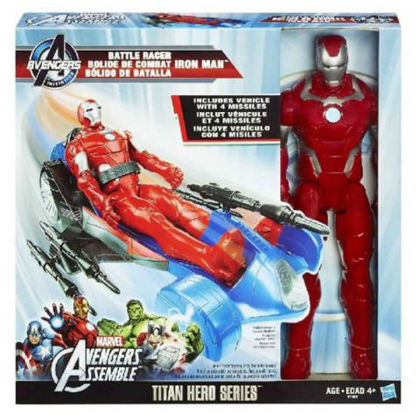 Bild von Iron Man mit Kampffahrzeug