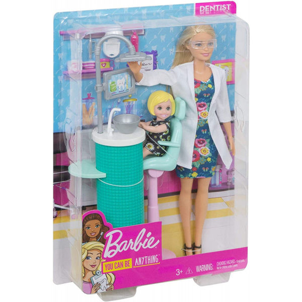 Bild von Barbie Career Dentist Spielset mit zwei Puppen