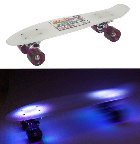 Bild von Skateboard mit LED-Licht 57 x 15 cm
