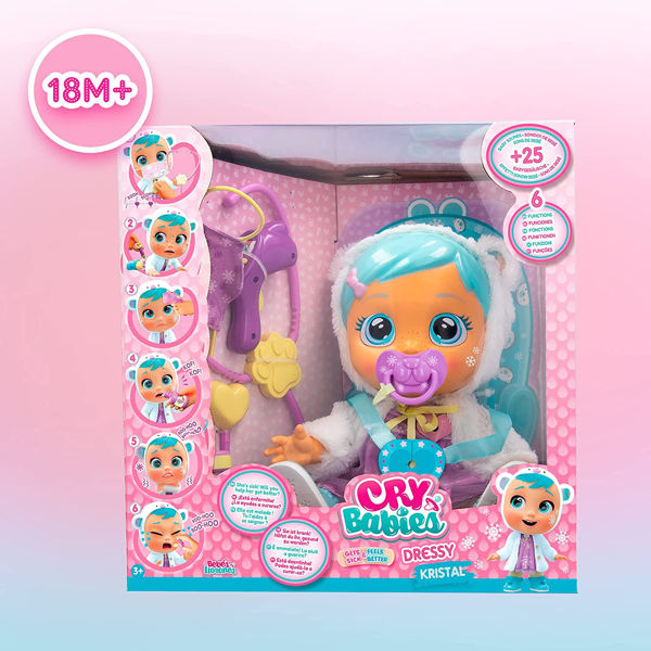 Bild von CRY BABIES Dressy Kristal Malatina - Interaktive Puppe