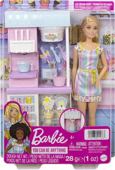 Bild von Barbie-Spielset Ice Cream Shop mit Blonde Doll