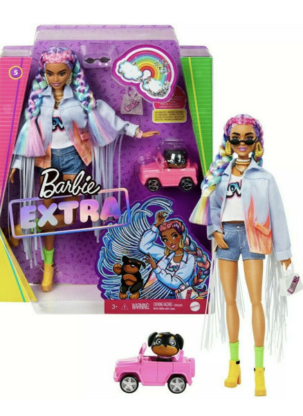 Bild von Barbie extra lange Jeansjacke mit Fransen