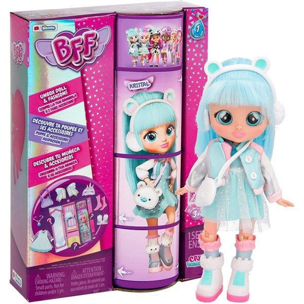 Bild von Cry Babies BFF Kristal Puppe mit Kleiderschrank