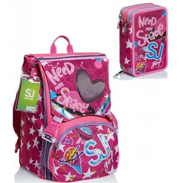 Bild von Schoolpack Seven Ledtech Girl Big Extensible Backpack Case 3 Zip ausgestattet