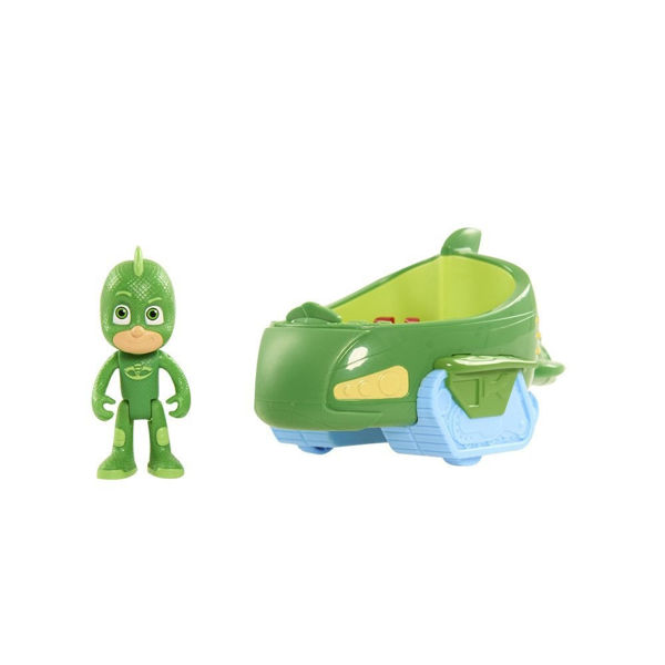 Bild von Super Pyjamas PJ Mask Charakter mit verschiedenen Fahrzeugen