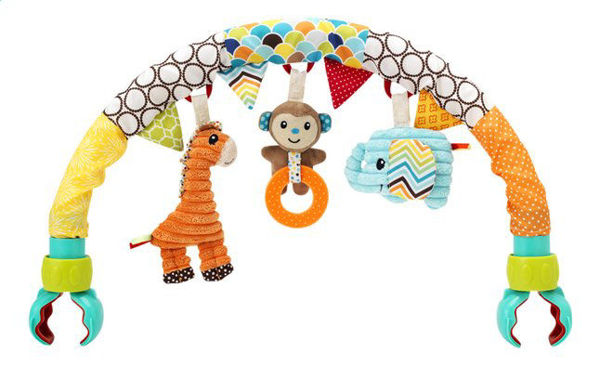 Bild von Infantino Go-Gaga - Safari Kinderwagenbogen Mehrfarbig