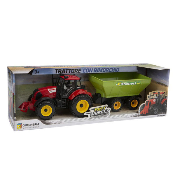 Bild von SCHNELLE RÄDER - GROSSER TRAKTOR MIT ANHÄNGER