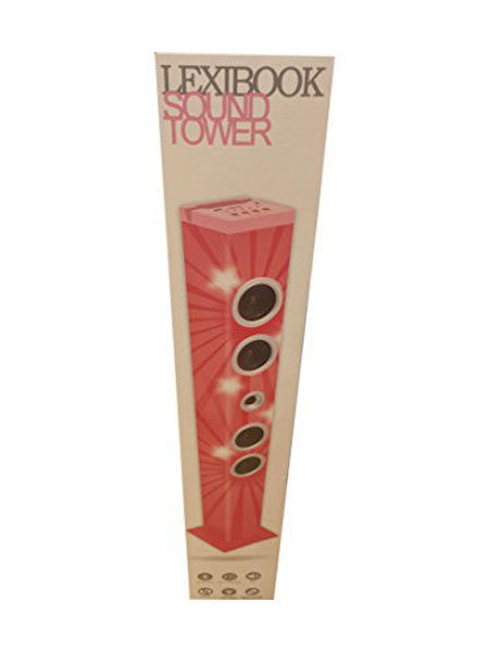Bild von 1 METER HOHE BLUETHOOTH ROSA GEHÄUSE 20W USB FERNBEDIENUNGSMIKROFON AUX IN.  LEXIBBOBOOK