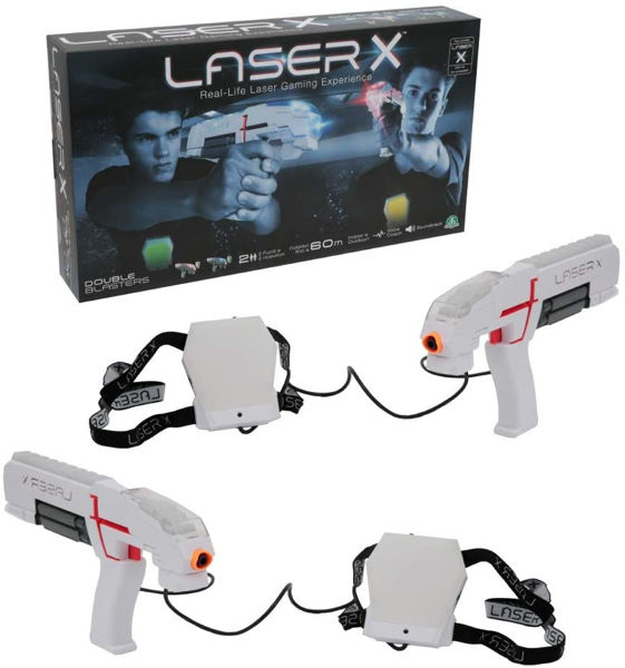 Bild von Laser X Blaster, Indoor und Outdoor mit 2 Laser Blaster, 2 Empfänger, Lichter und Sounds,