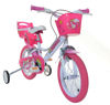 Bild von Fahrrad für Mädchen 16 "2 Bremsen Einhorn Weiß und Rosa
