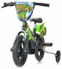 Bild von 12 "Kinderfahrrad Eva 1 Dinosaurier Bremse Schwarz und Grün