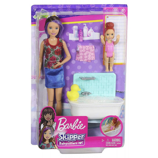 Bild von Bambola Barbie Playset Skypper Babysitter