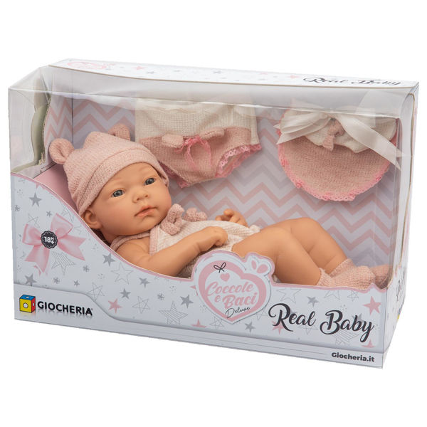 Bild von KUSCHELN und KÜSSE - ECHTES BABY MIT ABDECKUNG MIT OHREN