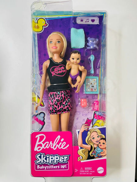 Bild von BARBIE SKIPPER BABYSITTER PUPPE MIT BABY