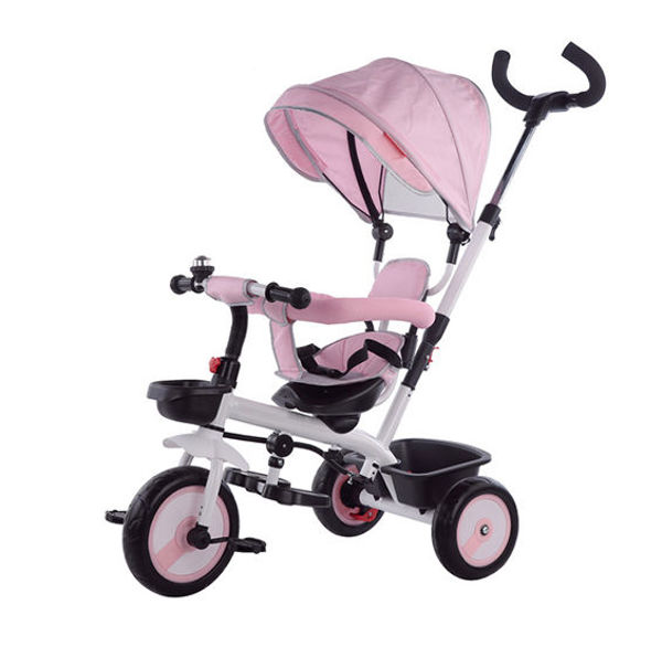 Bild von Triciclo Girevole Rosa Fronte Mamma