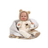 Bild von Arias Dolls Bambola Pesata Elegance Babyto Orsetto Marrone Con Coperta 35 Cm