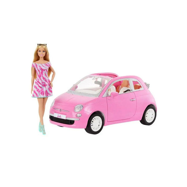 Bild von Barbie Bambola Con Veicolo 500 Rosa