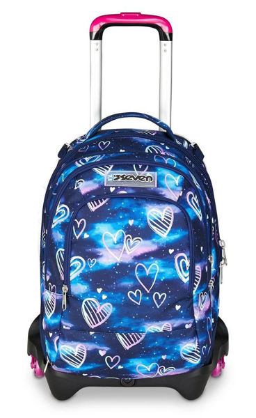 Bild von Trolley Backpack Seven Jack 3 Wheels Detach Gloomy Heart