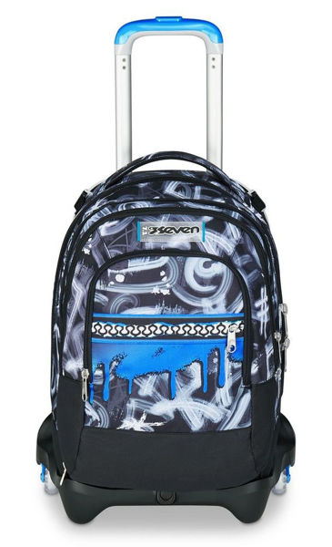 Bild von Trolley Backpack Seven Jack 3 Wheels Detach Quick Graffiti Boy