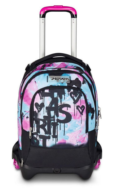 Bild von Trolley Backpack Seven Jack 3 Wheels Detach Quick Graffiti Girl