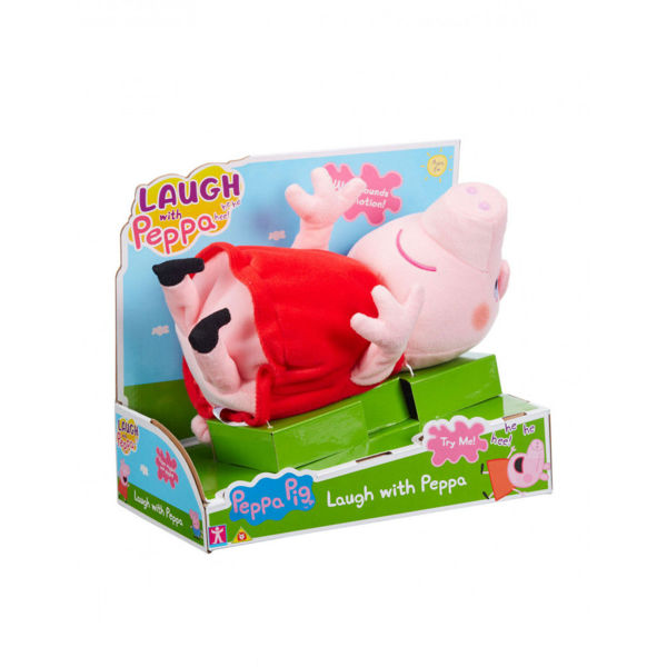 Bild von Peppa Pig Peluche Interattivo "laugh With Peppa", 24 Cm Con Suoni E Movimento – Ride, Parla E Si Muove!